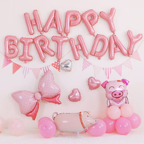 Window Decoration Party Toy Bunny Cartoon Aluminum Eggshell Chicken Easter Balloon