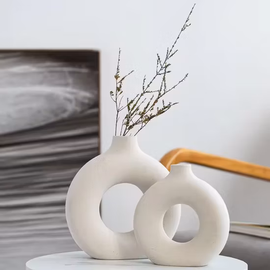 Modern Simple Ceramic Flower Vases for Home Decor